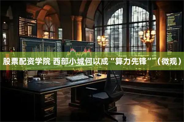 股票配资学院 西部小城何以成“算力先锋”（微观）